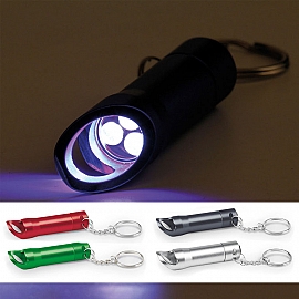 Breloc metalic cu lanterna si desfacatator - 93267