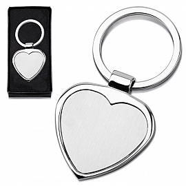 Breloc metalic cu forma de inima - 93329