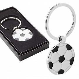 Breloc metalic cu forma de minge de fotbal - AP873019